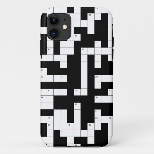 Crossword puzzle phone case _ fill in the blanks