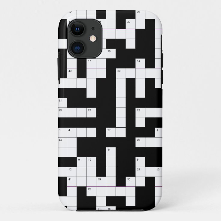 Crossword puzzle phone case fill in the blanks Zazzle