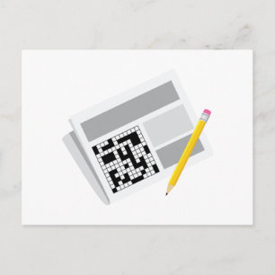 Crossword Puzzle Postcard
