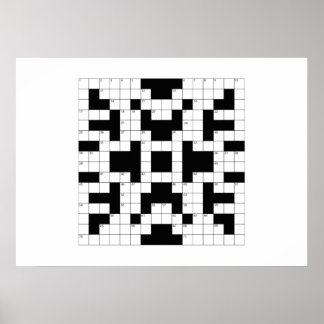Crossword Puzzle Poster