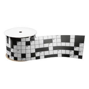 Crossword Puzzle Satin Ribbon