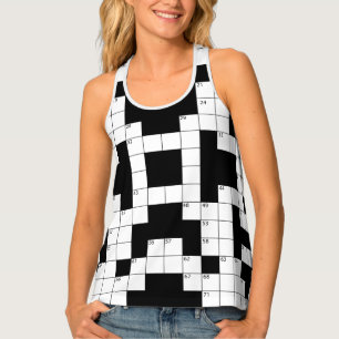 Crossword Puzzle Tank Top