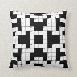 Crossword Puzzle Throw Pillow