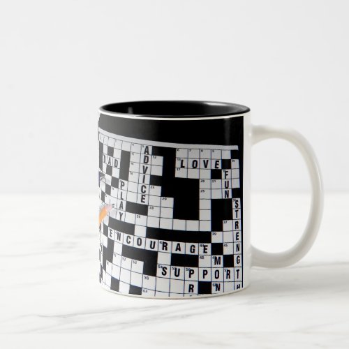 Crossword Puzzle Two_Tone Coffee Mug