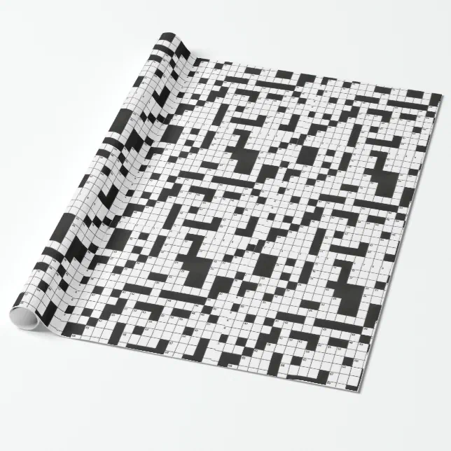 Crossword Puzzle Wrapping Paper Zazzle