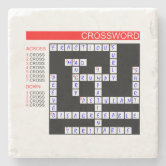 Crossword Puzzle Lover Stone Coaster Zazzle