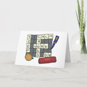 Crossword Puzzles Card