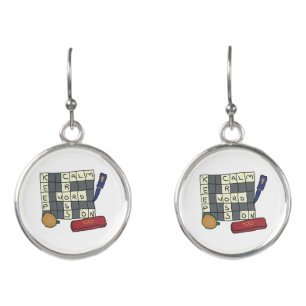 Crossword Puzzles Earrings