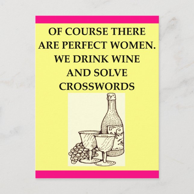 crossword puzzles postcard (Front)