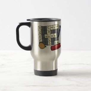Crossword Puzzles Travel Mug