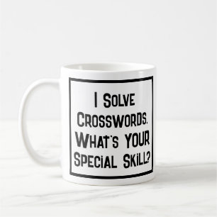 Crossword Solver Special Skill. Coffee Mug