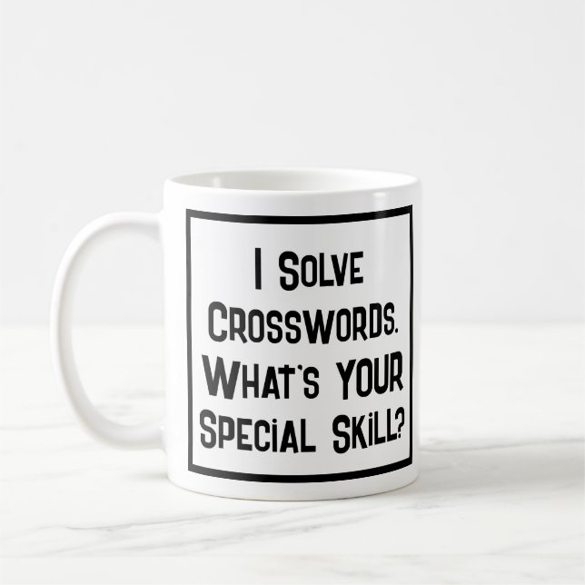 Crossword Solver Special Skill. Coffee Mug (Left)