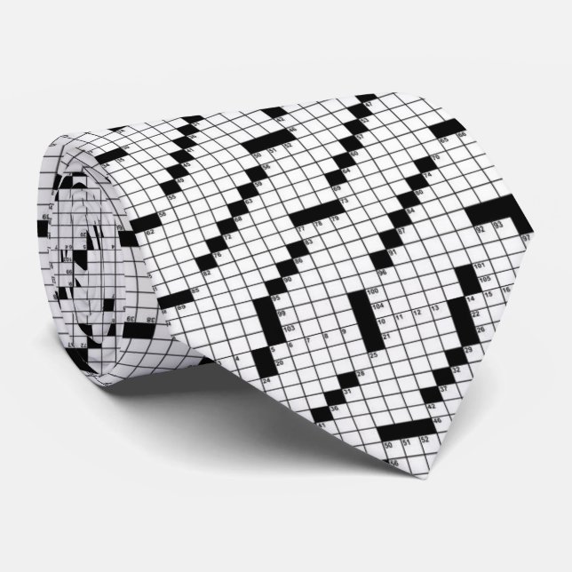 Crossword Tie (Rolled)