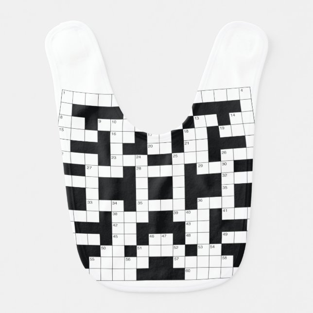Crosswords are Awesome! Baby Bib (Front)