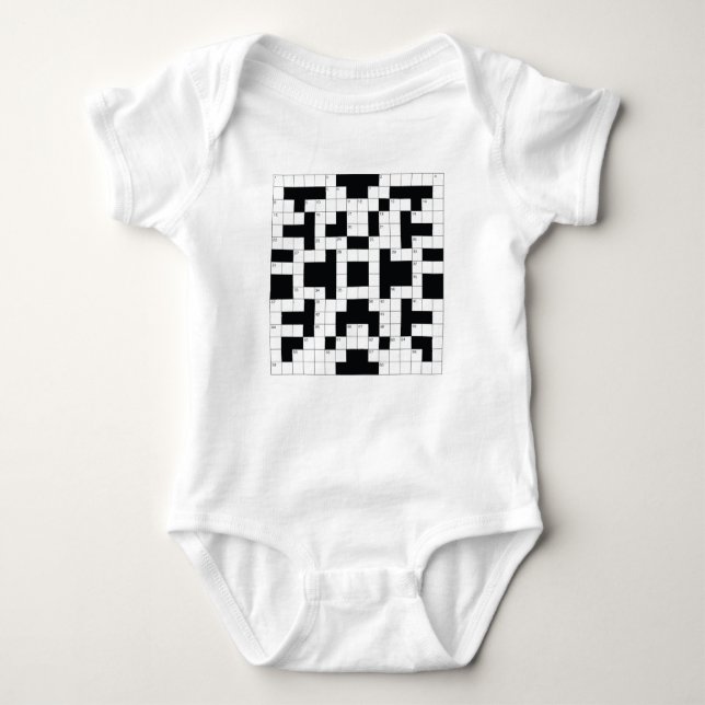Crosswords are Awesome! Baby Bodysuit (Front)