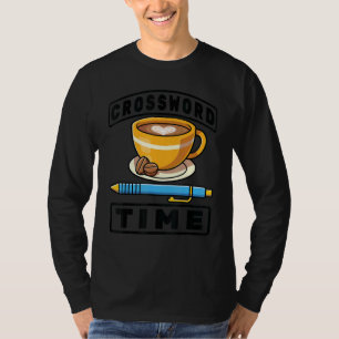 Crosswords Puzzle  Crossword Time  Coffee  Crucive T-Shirt