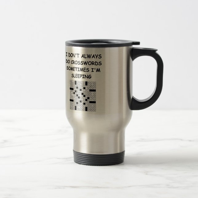 crosswords travel mug (Right)