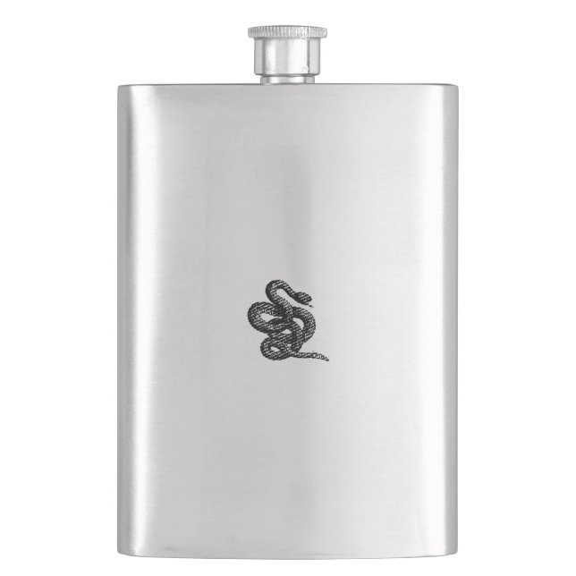 Crotalus Cascavella Snake (Venemous Pit Viper) Flask (Front)