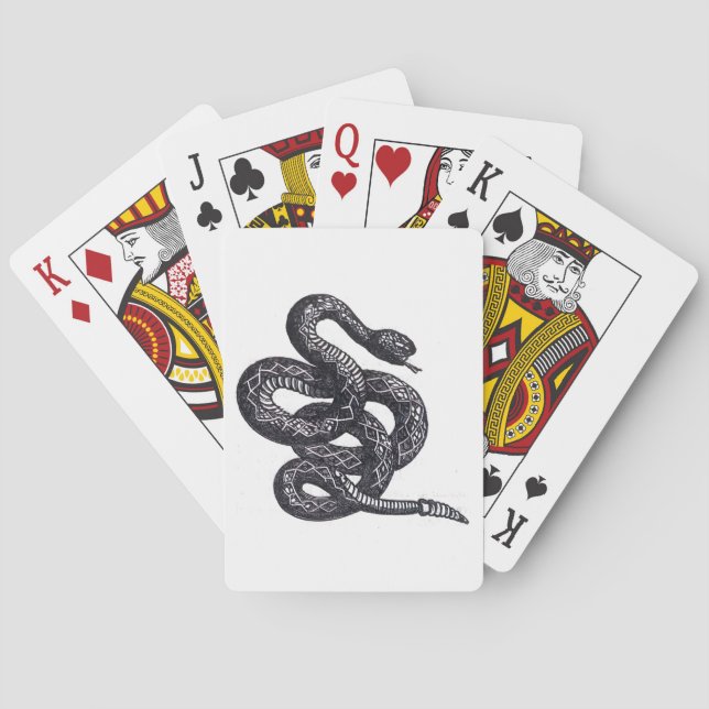 Crotalus Cascavella Snake (Venemous Pit Viper) Poker Cards (Back)
