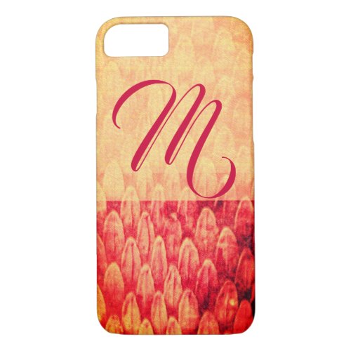 CROTALUS MONOGRAM Antique Red Yellow iPhone 87 Case