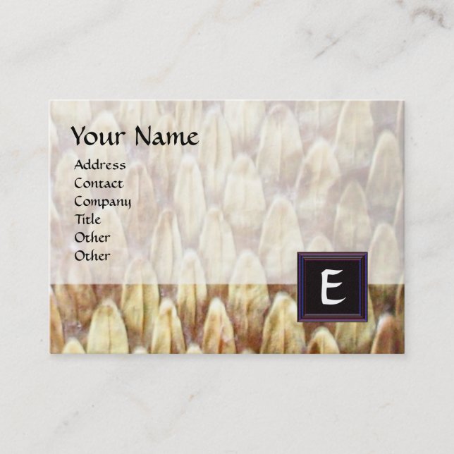 CROTALUS MONOGRAM BUSINESS CARD (Front)