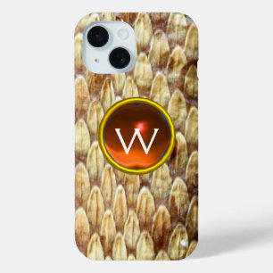 CROTALUS ORANGE GEM MONOGRAM iPhone 15 CASE