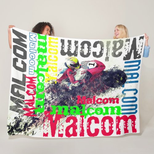 Crotch Rocket Street Racing Bike Name 1 Fleece Blanket