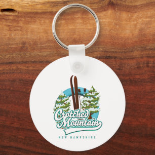 Crotched mountain new hampshire ski logo keychain