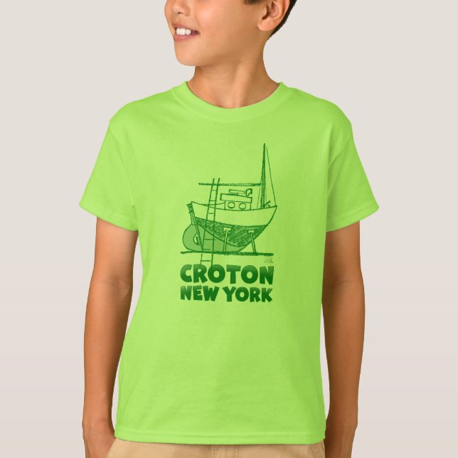 CROTON-ON-HUDSON SAILBOAT T-Shirt (Front)