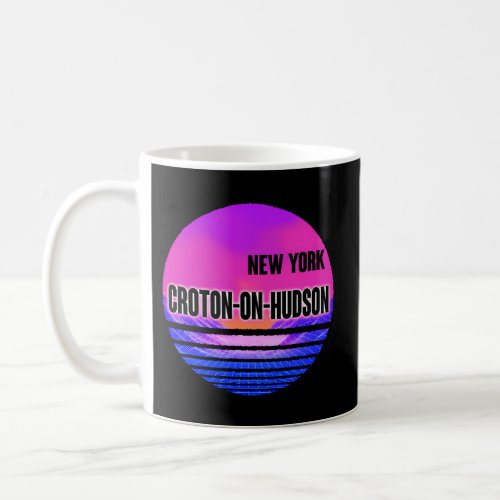 Croton_On_Hudson Vaporwave New York Coffee Mug