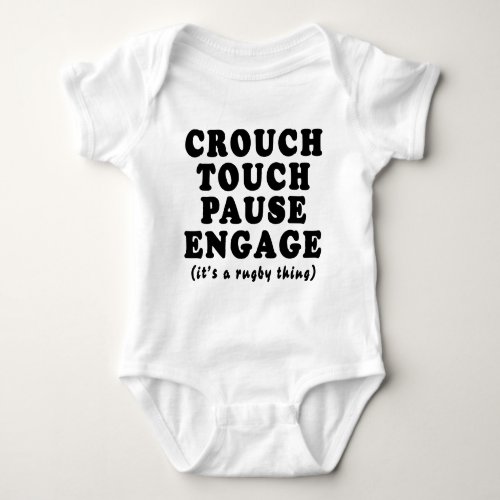 Crouch Touch Pause Engage Baby Bodysuit