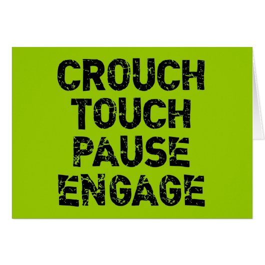 Crouch Touch Pause Engage Rugby Tees Cards (Front Horizontal)