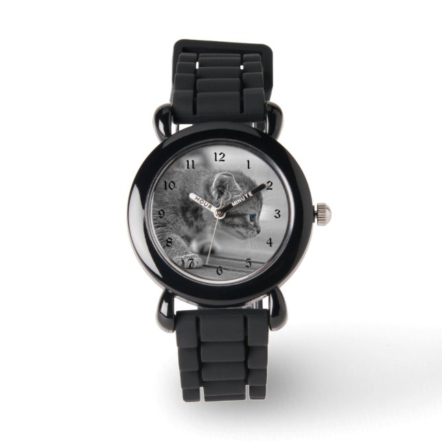 Crouching Kitten Watch (Front)