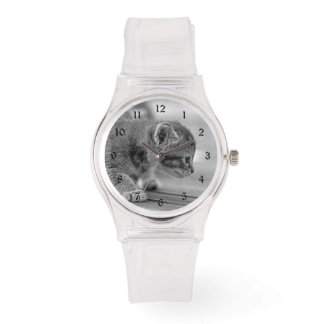 Crouching Kitten Watch