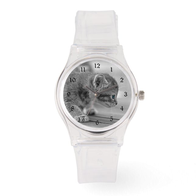 Crouching Kitten Watch (Front)