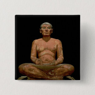 Crouching Scribe Statue Button