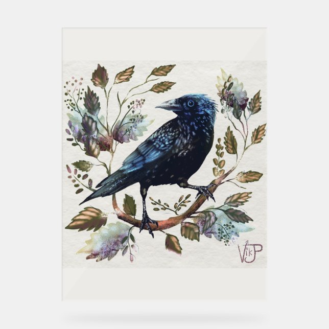 Crow Acrylic Sign (Front)