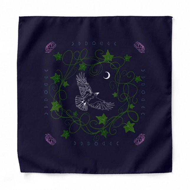 Crow Alter Cloth Bandana (Front)