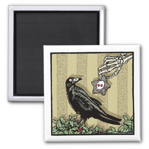 Crow and Cookie _ Magnet Pop Goth Holiday