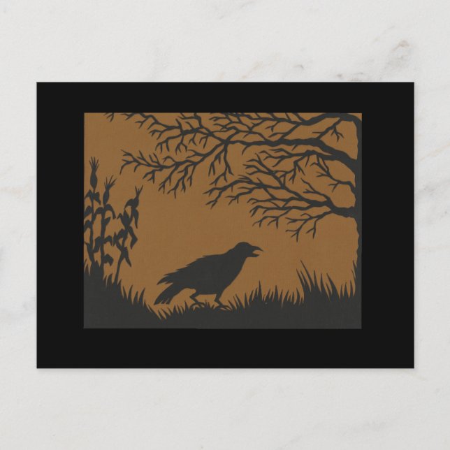 Crow and Corn Postcard (Front)