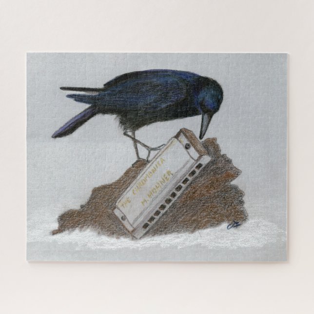Crow and Harmonica Jigsaw Puzzle (Horizontal)