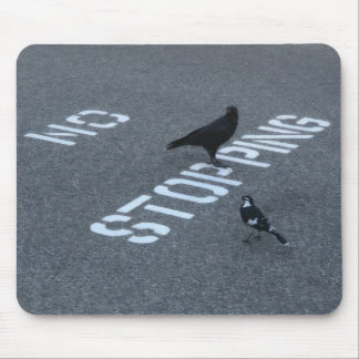 Crow and Magpie Mouse Pad