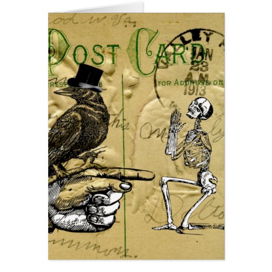Crow and skeleton cards (Front)