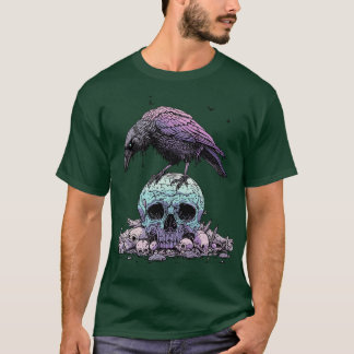 crow and skull T-Shirt