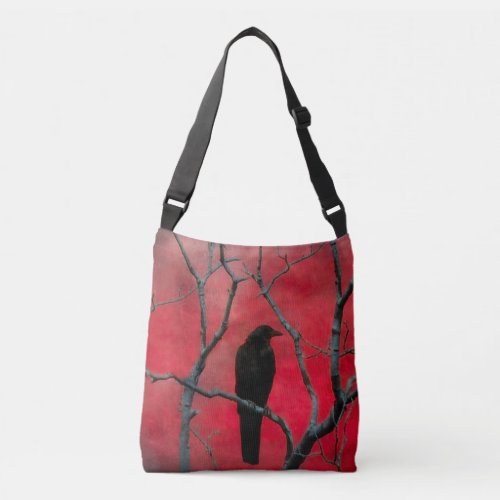 Crow And The Branches Crossbody Bag