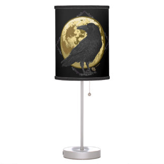 Crow and the Moon design 1 Table Lamp