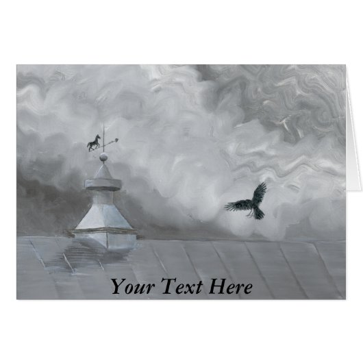 Crow and Weather Vane (Front Horizontal)