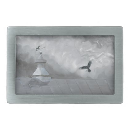 Crow and Weather Vane Belt Buckle