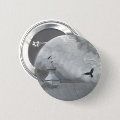 Crow and Weather Vane Button