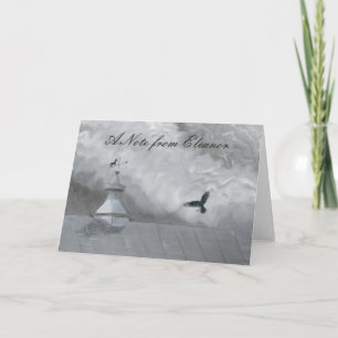 Crow and Weather Vane Note Card